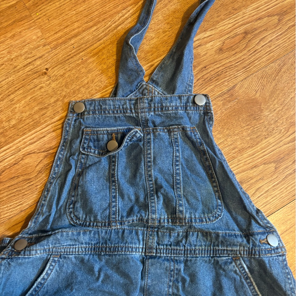 Jean overall shorts